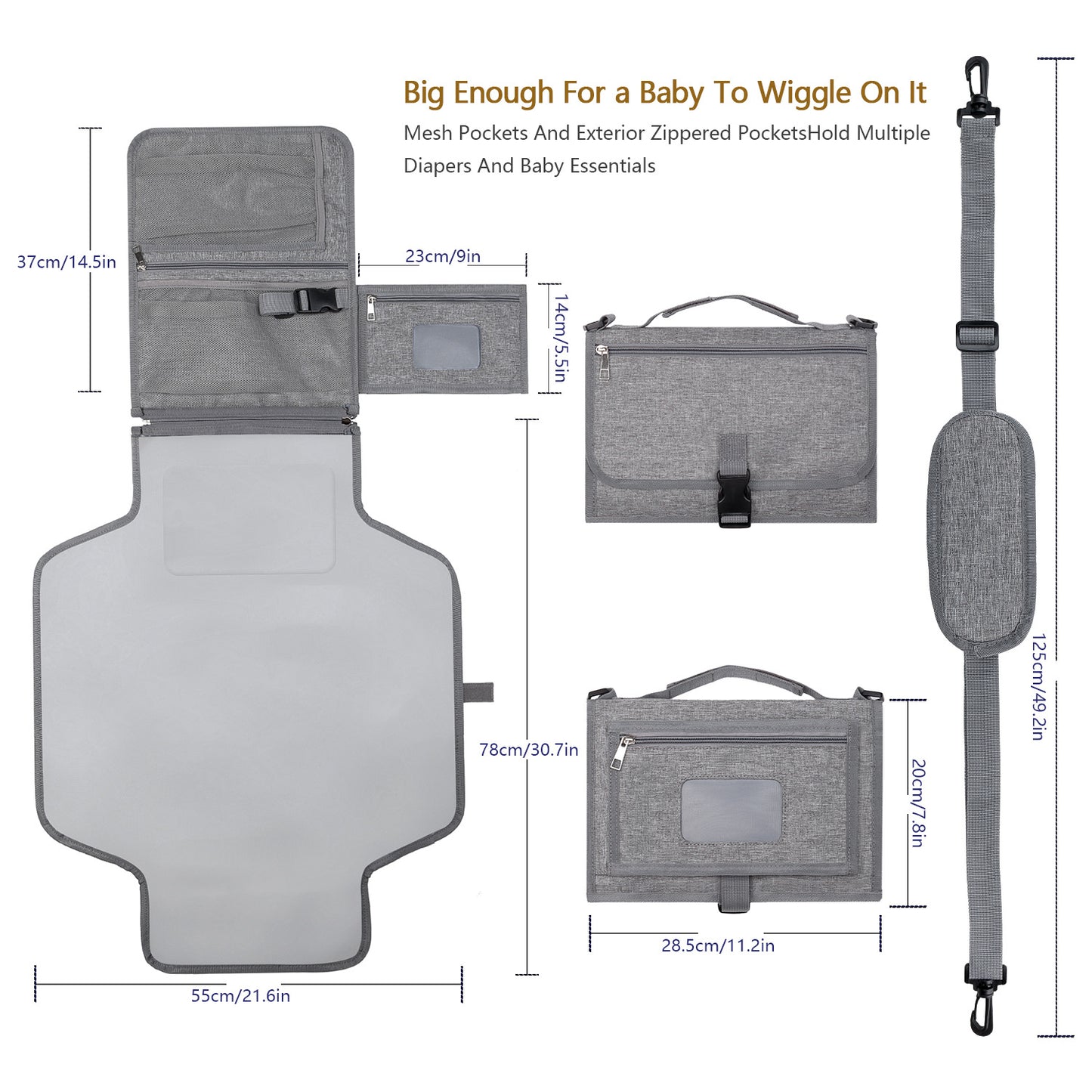LuminBaby Portable Changing Pad – A Clean, Comfortable Change Anywhere You Go